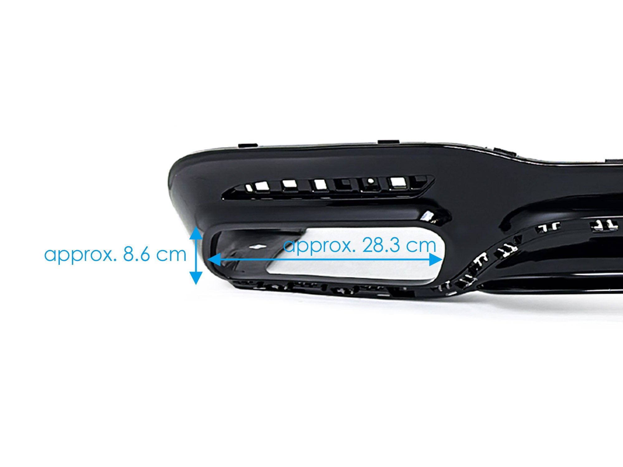 Schwarz Heckdiffusor Diffusor Endrohre für Mercedes W222 V222 AMG Line 17-20 MOPF - Image 11