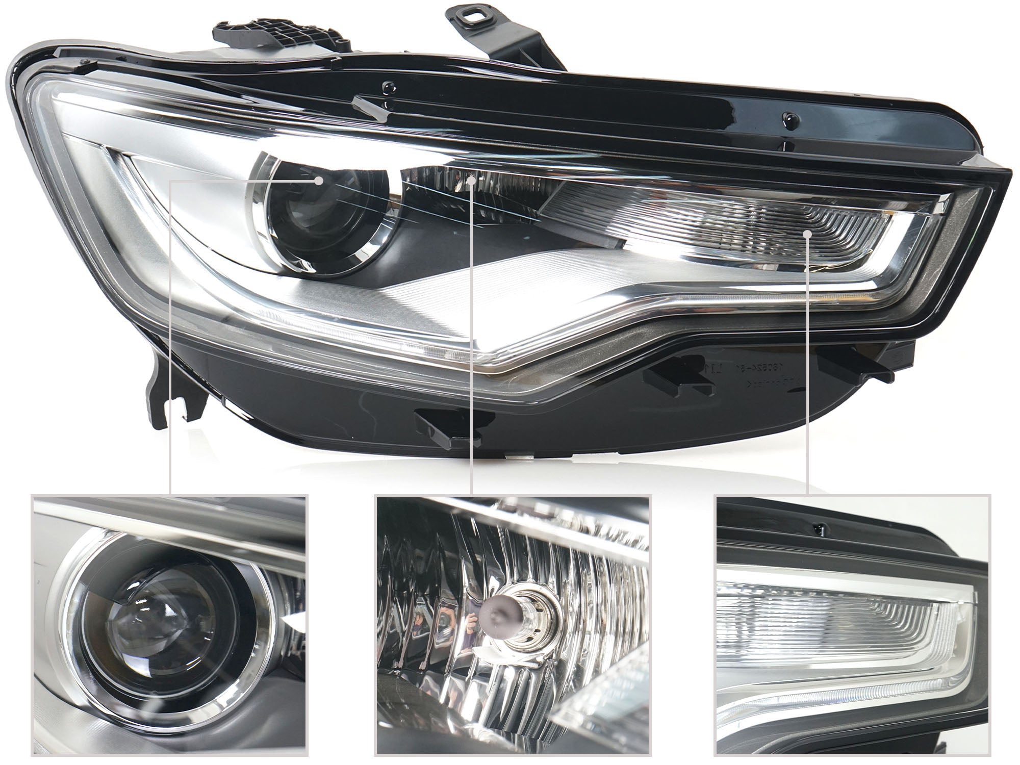 Rechts Scheinwerfer für Audi A6 4G C7 2010-2014 D3S Xenon H7 Kurvenlicht - Image 9