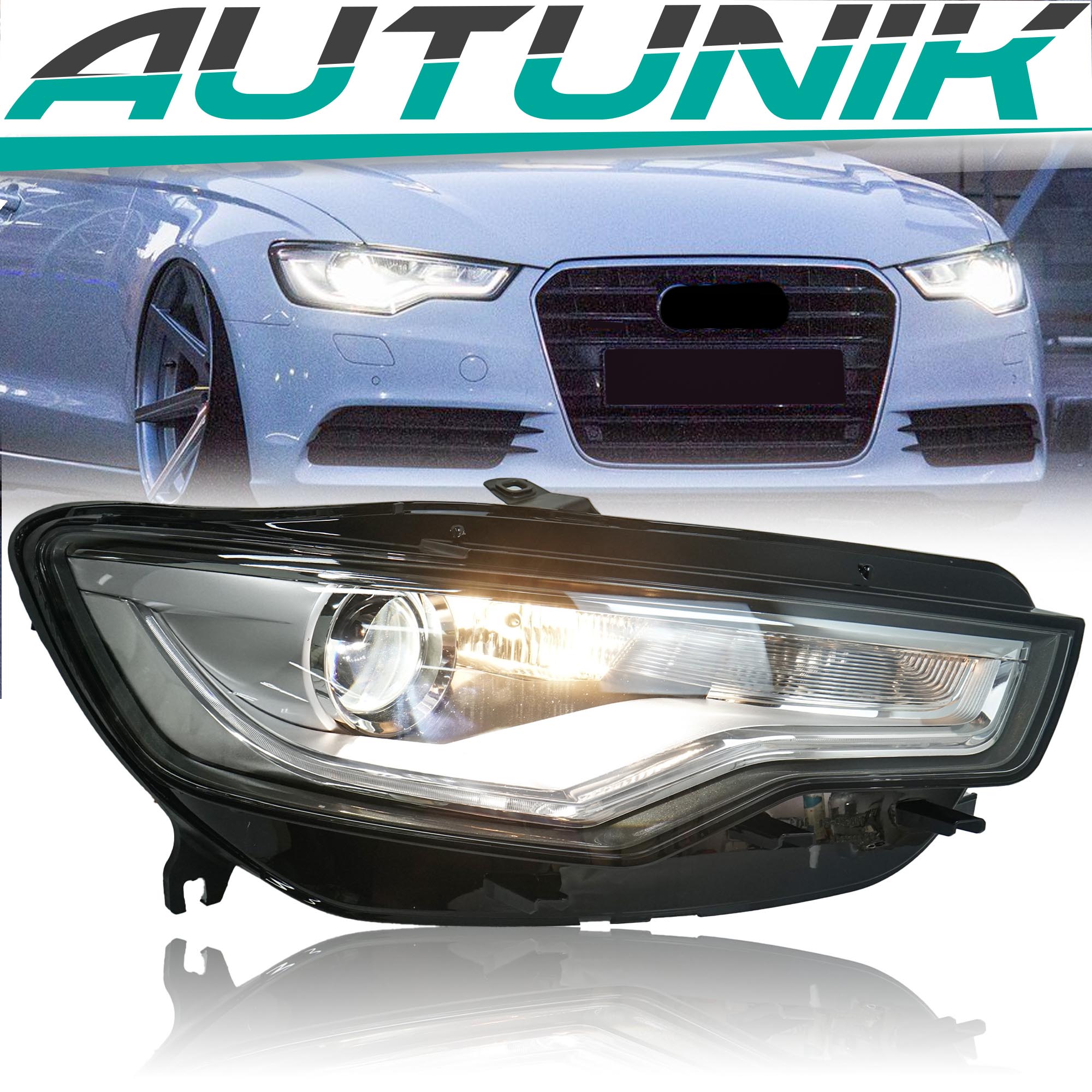 Rechts Scheinwerfer für Audi A6 4G C7 2010-2014 D3S Xenon H7 Kurvenlicht