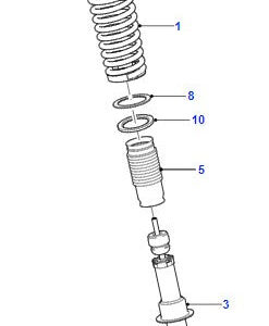 Jaguar XJ Vorne Shock Absorber See Description C2D19108 2010-19
