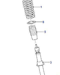 Jaguar F Type Vorne Shock Absorber RWD 5.0 T2R13316 2014>