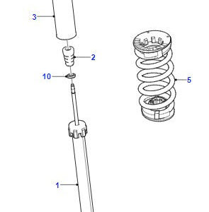 Jaguar XF Hinten Shock Absorber T2H19520 GX6318080EB 2016>
